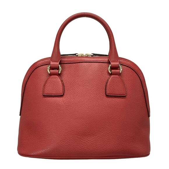 Auth GUCCI Interlocking G 449662 Red Leather - Handbag - Picture 2 of 16